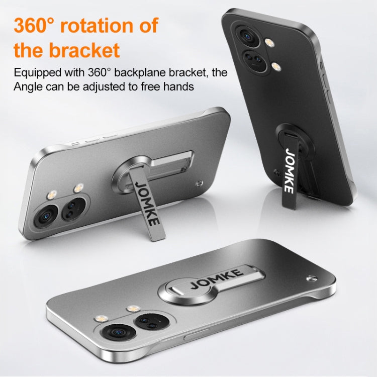 For OnePlus Ace 2V Baking Varnish 360 Rotate Holder No Frame PC Phone Case
