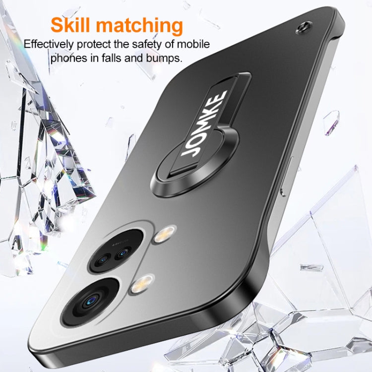 For OnePlus Ace 2V Baking Varnish 360 Rotate Holder No Frame PC Phone Case