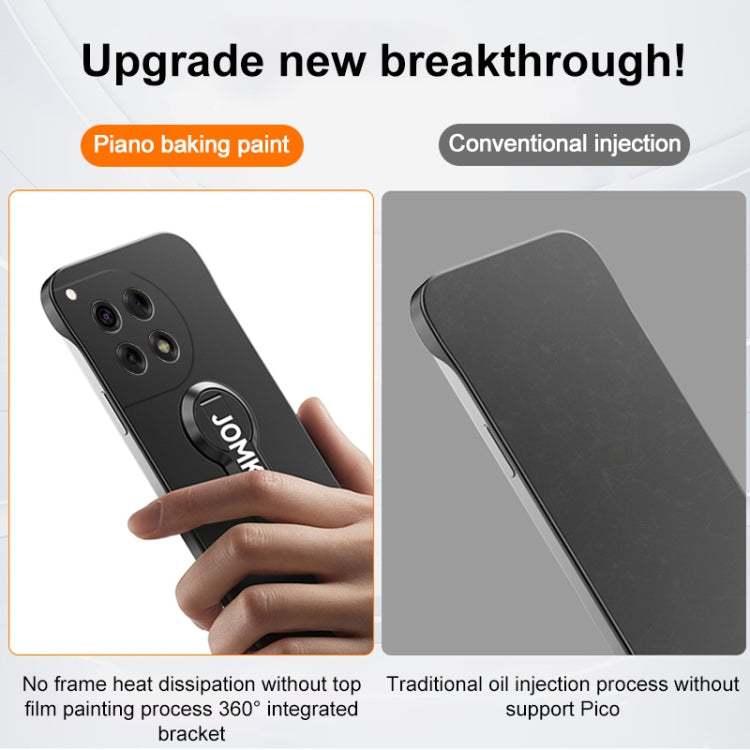 For OnePlus Ace 3 Baking Varnish 360 Rotate Holder No Frame PC Phone Case