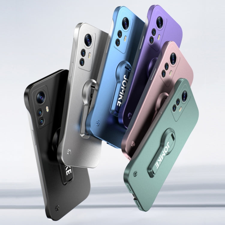 For Xiaomi 12 Pro Baking Varnish 360 Rotate Holder No Frame PC Phone Case