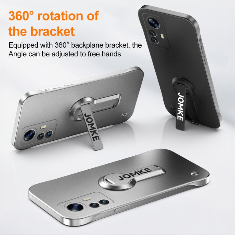 For Xiaomi 12 Pro Baking Varnish 360 Rotate Holder No Frame PC Phone Case