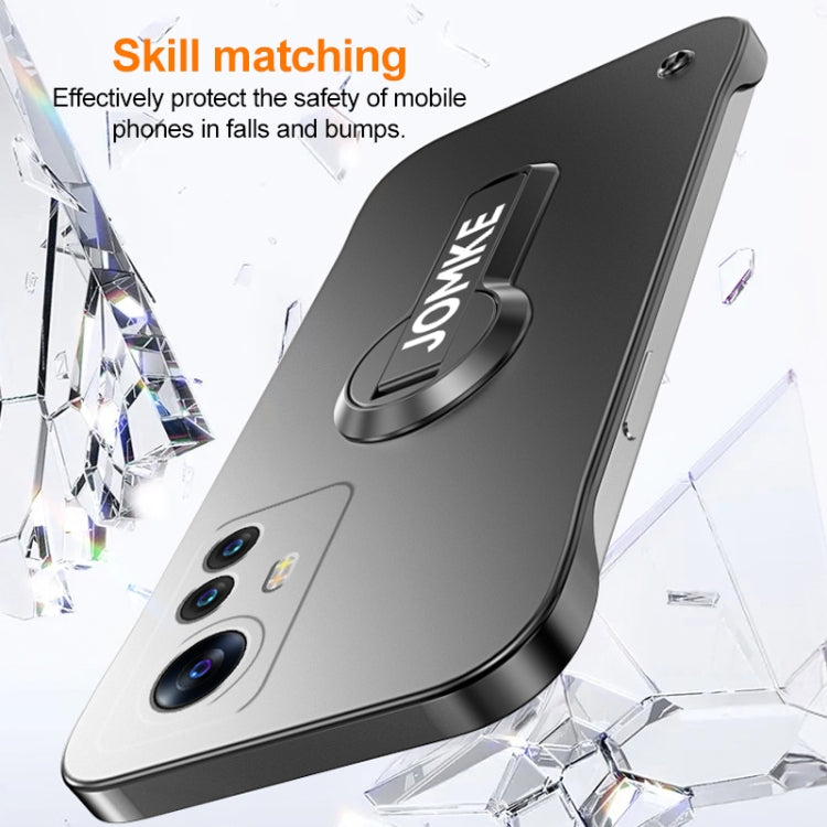 For Xiaomi 12 Pro Baking Varnish 360 Rotate Holder No Frame PC Phone Case