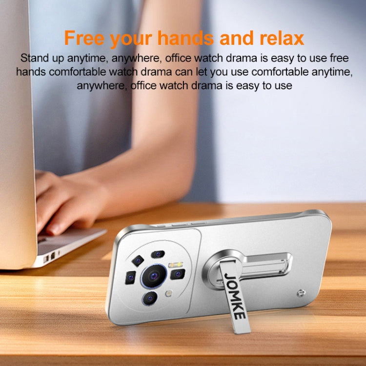 For Xiaomi 12S Ultra Baking Varnish 360 Rotate Holder No Frame PC Phone Case