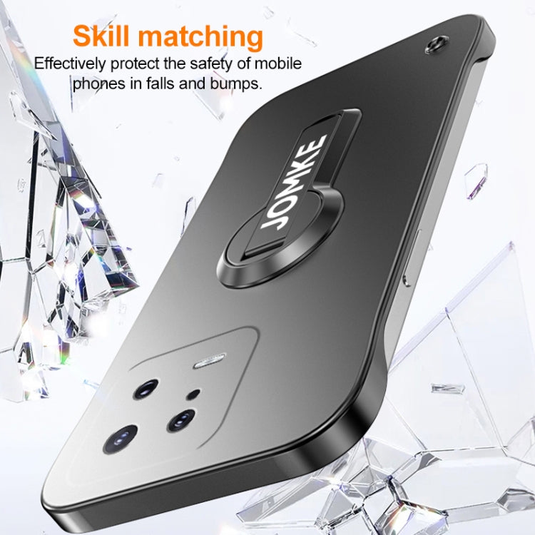 For Xiaomi 13 Baking Varnish 360 Rotate Holder No Frame PC Phone Case