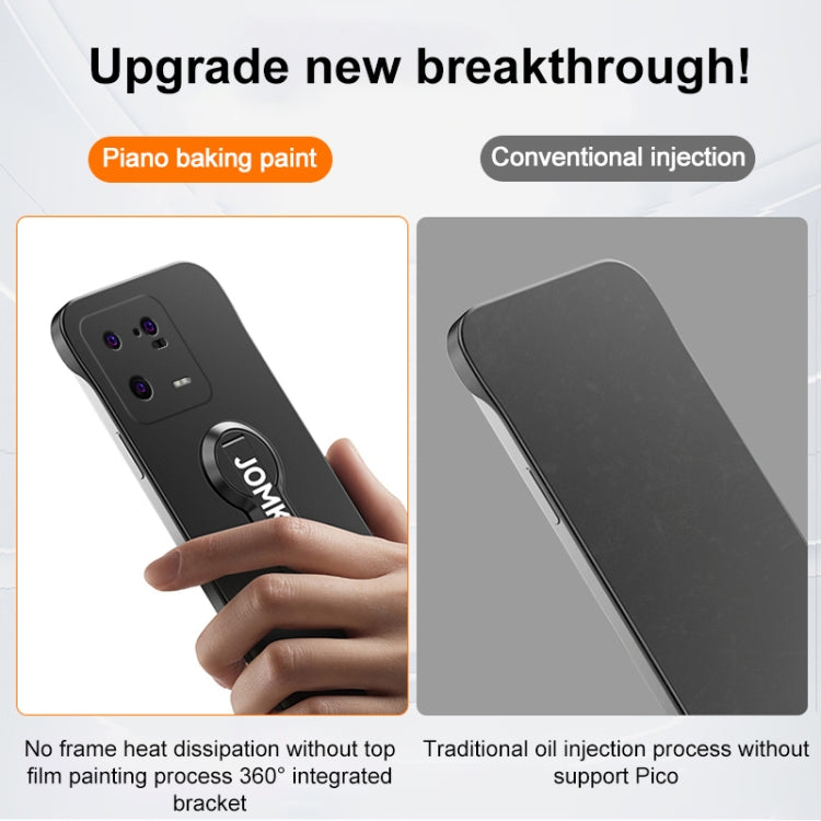 For Xiaomi 13 Pro Baking Varnish 360 Rotate Holder No Frame PC Phone Case