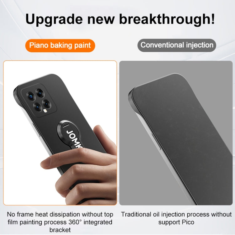 For Xiaomi 14 Baking Varnish 360 Rotate Holder No Frame PC Phone Case
