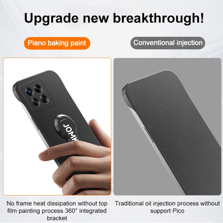 For Xiaomi 14 Pro Baking Varnish 360 Rotate Holder No Frame PC Phone Case