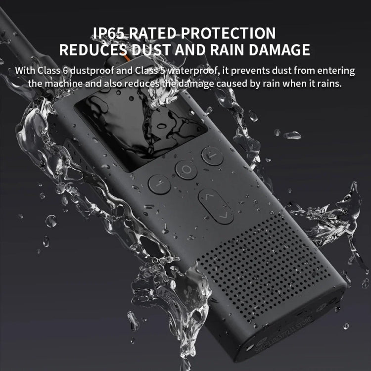 Original Xiaomi IP65 Waterproof UV Dual Band Walkie Talkie 3 - Black