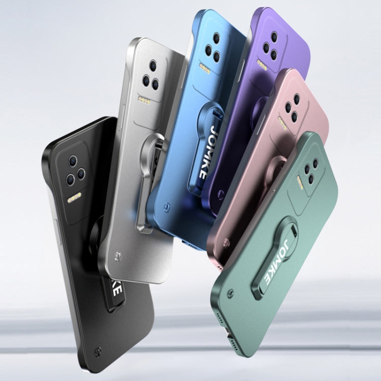 For Redmi K50 Pro Baking Varnish 360 Rotate Holder No Frame PC Phone Case