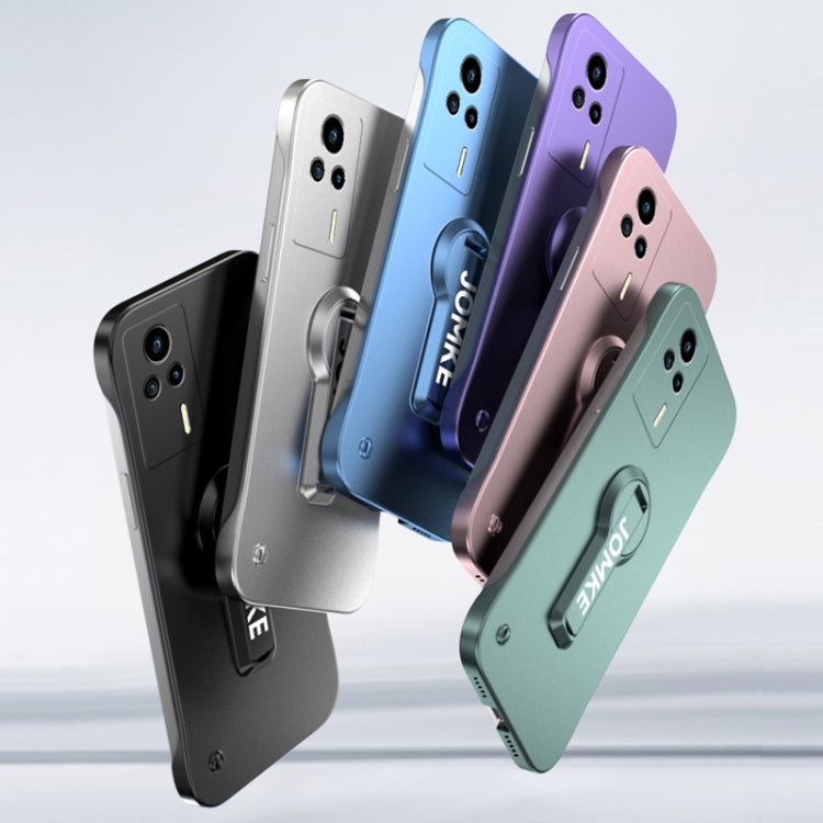 For Redmi K60E Baking Varnish 360 Rotate Holder No Frame PC Phone Case