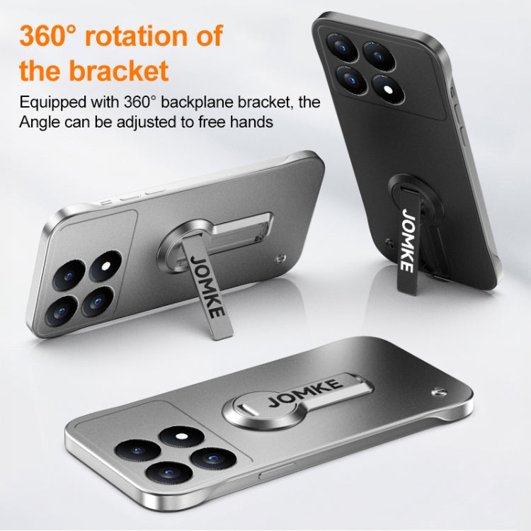 For Redmi K70E Baking Varnish 360 Rotate Holder No Frame PC Phone Case