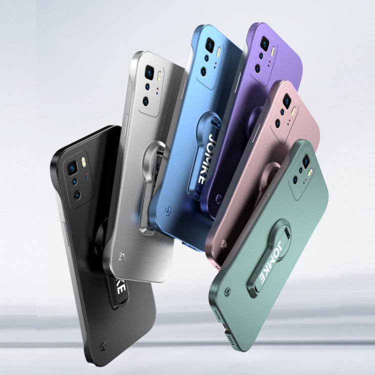 For Redmi Note 10 Pro Baking Varnish 360 Rotate Holder No Frame PC Phone Case