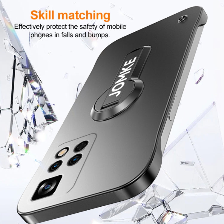 For Redmi Note 11 Pro Baking Varnish 360 Rotate Holder No Frame PC Phone Case