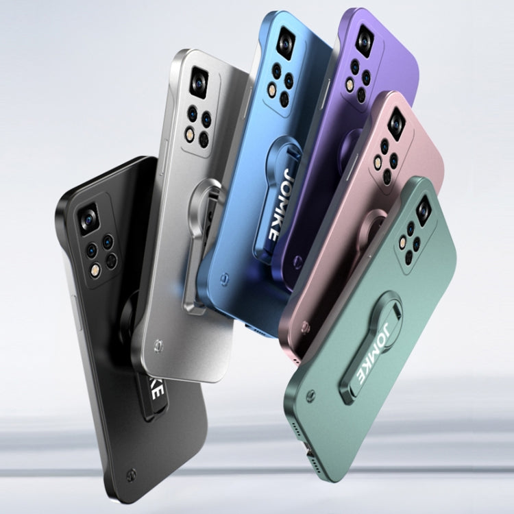 For Redmi Note 11 Pro Baking Varnish 360 Rotate Holder No Frame PC Phone Case