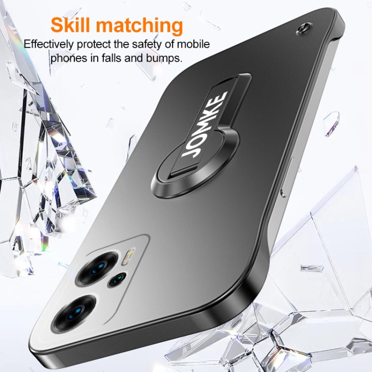 For Redmi Note 11T Pro Baking Varnish 360 Rotate Holder No Frame PC Phone Case