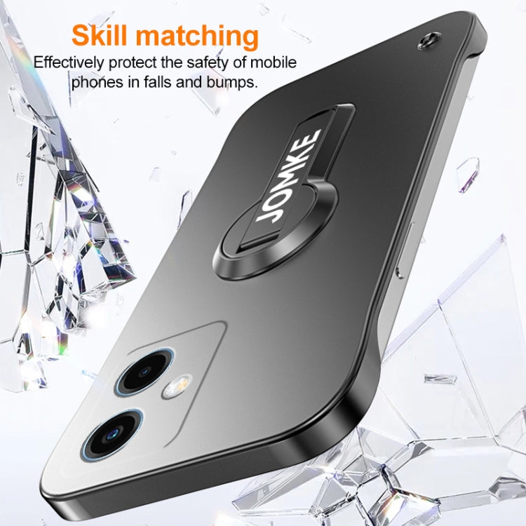 For Redmi Note 12 4G Global Baking Varnish 360 Rotate Holder No Frame PC Phone Case