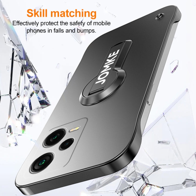 For Redmi Note 12 Pro 4G Baking Varnish 360 Rotate Holder No Frame PC Phone Case