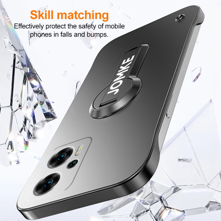 For Redmi Note 12T Pro Baking Varnish 360 Rotate Holder No Frame PC Phone Case