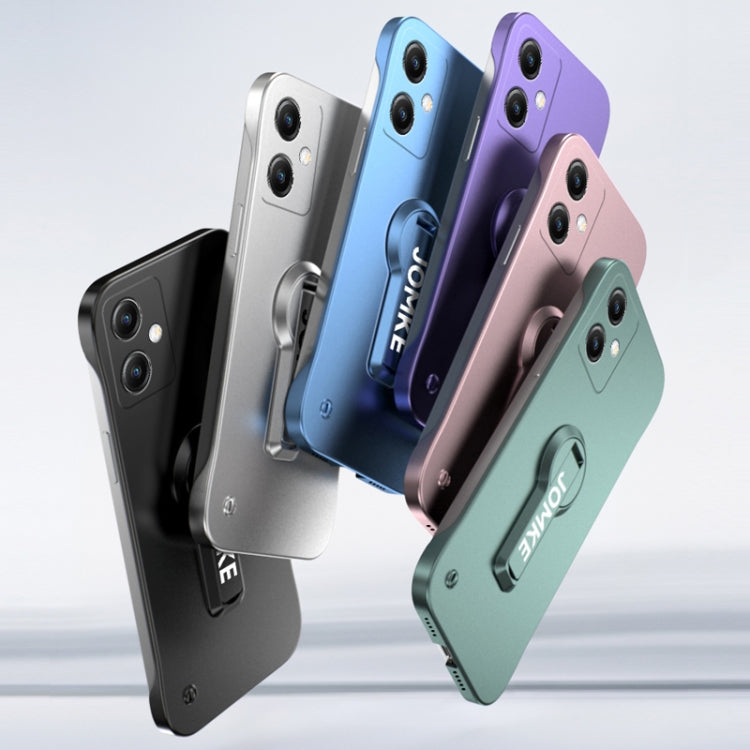 For Redmi Note 13 Baking Varnish 360 Rotate Holder No Frame PC Phone Case