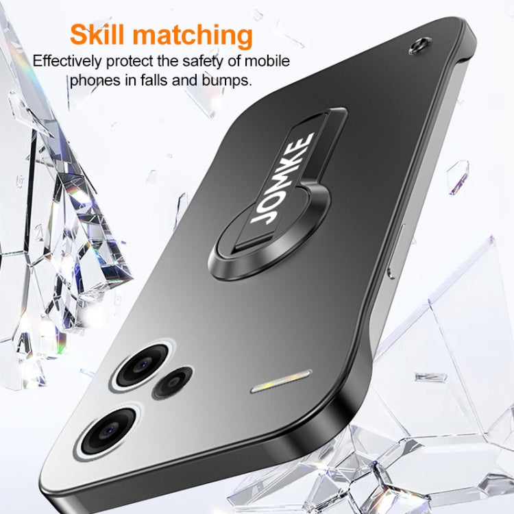 For Redmi Note 13 Pro+ Baking Varnish 360 Rotate Holder No Frame PC Phone Case