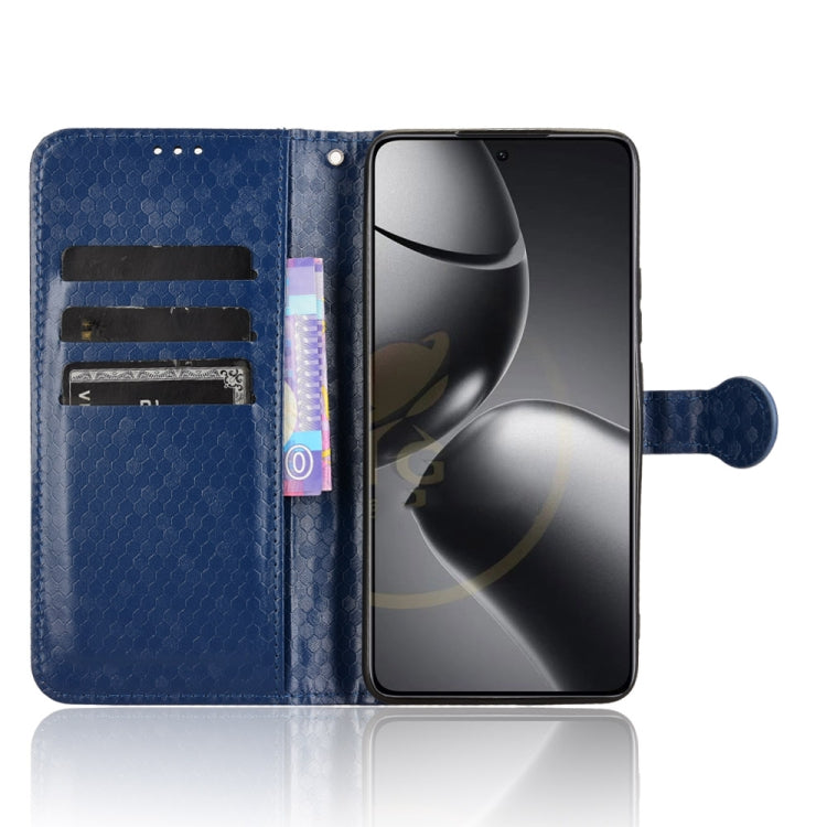For Xiaomi 14T Honeycomb Dot Texture Leather Phone Case