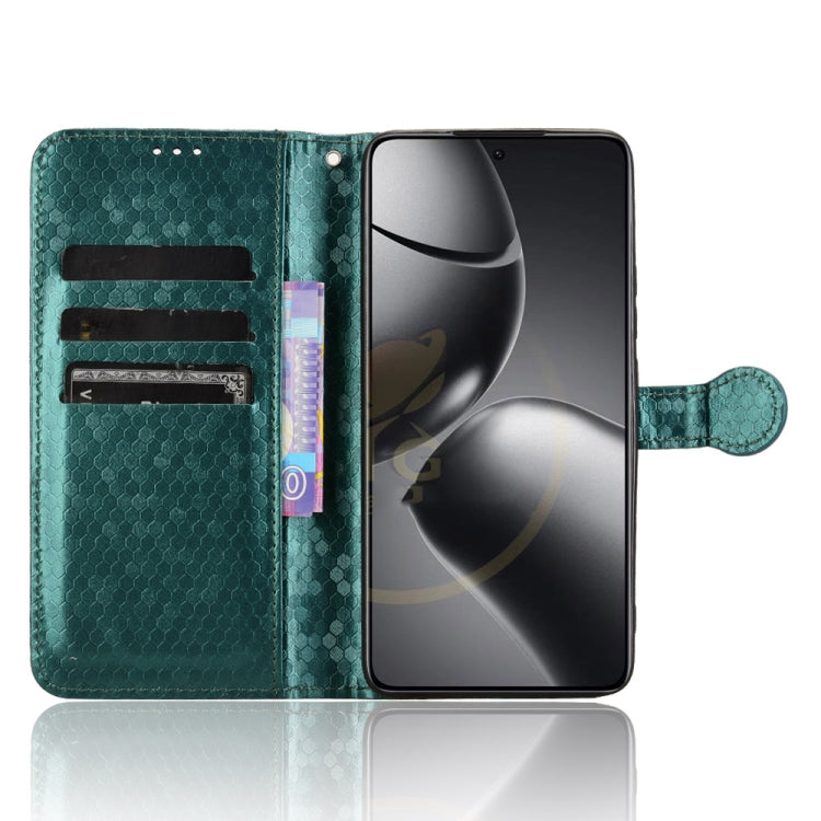 For Xiaomi 14T Honeycomb Dot Texture Leather Phone Case