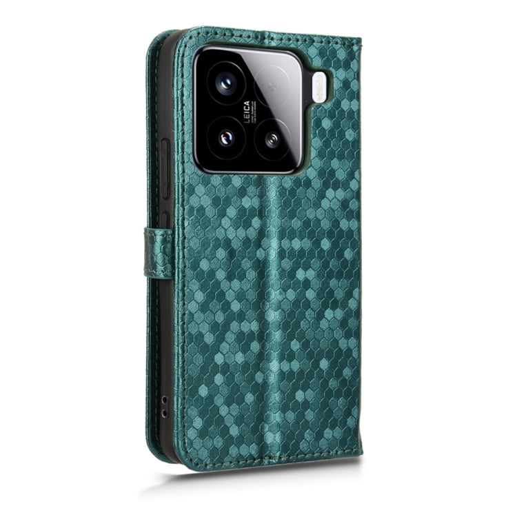 For Xiaomi 15 Honeycomb Dot Texture Leather Phone Case