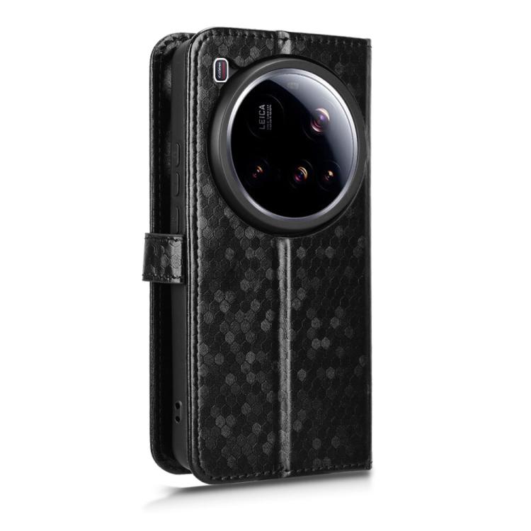 For Xiaomi 15 Ultra Honeycomb Dot Texture Leather Phone Case