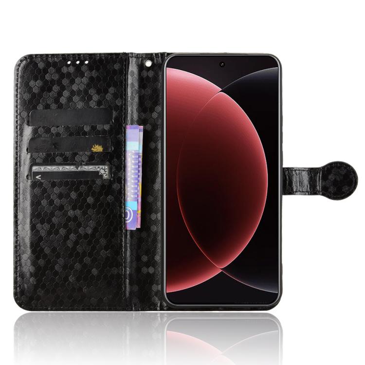 For Xiaomi 15 Ultra Honeycomb Dot Texture Leather Phone Case