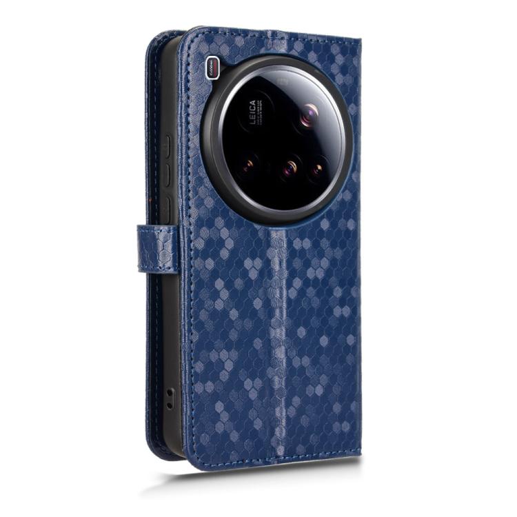 For Xiaomi 15 Ultra Honeycomb Dot Texture Leather Phone Case