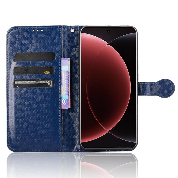 For Xiaomi 15 Ultra Honeycomb Dot Texture Leather Phone Case