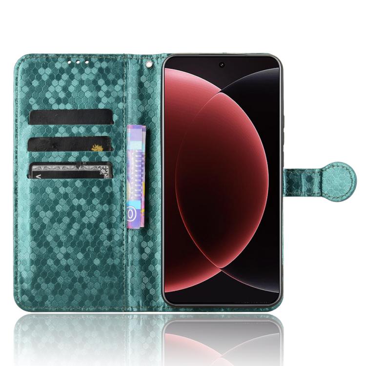 For Xiaomi 15 Ultra Honeycomb Dot Texture Leather Phone Case