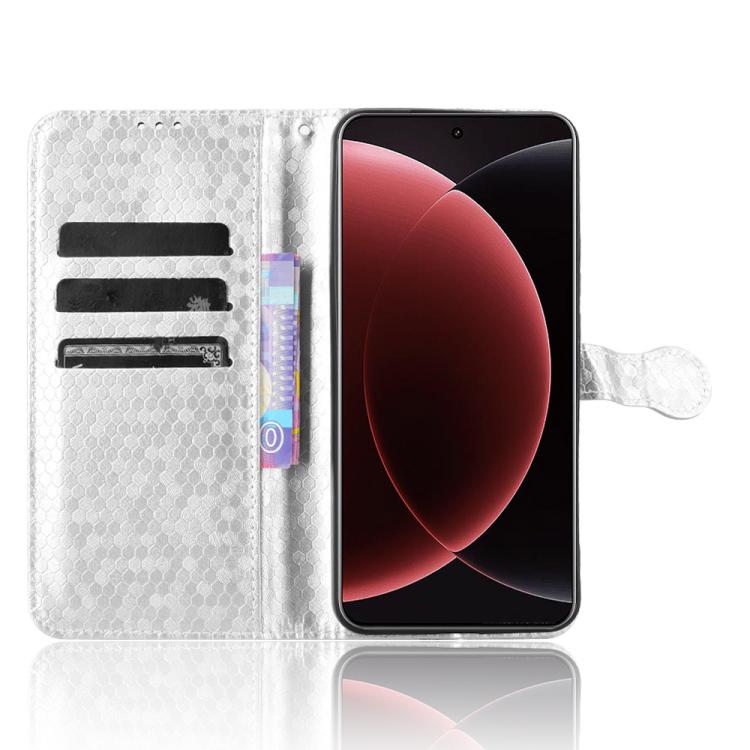 For Xiaomi 15 Ultra Honeycomb Dot Texture Leather Phone Case
