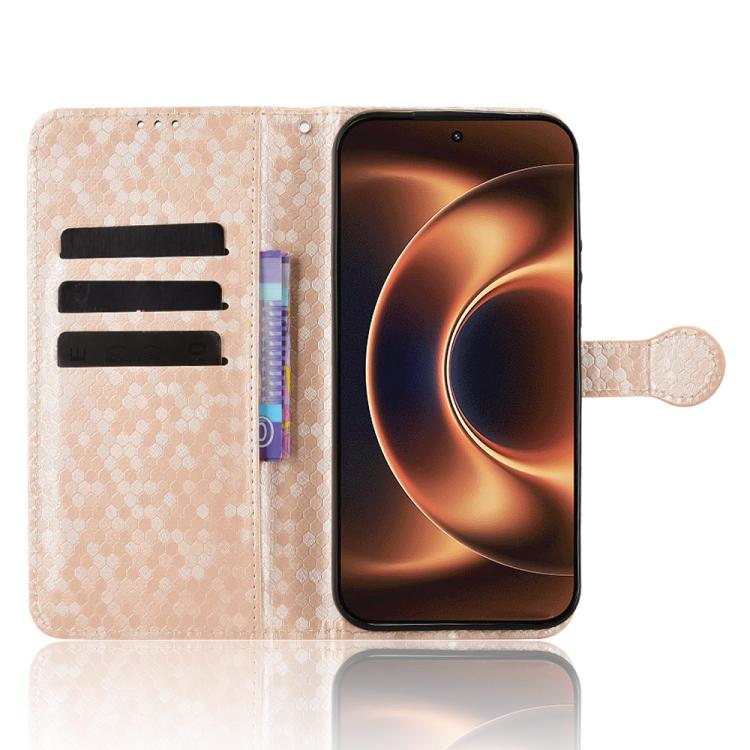 For Xiaomi 17 Ultra Honeycomb Dot Texture Leather Phone Case