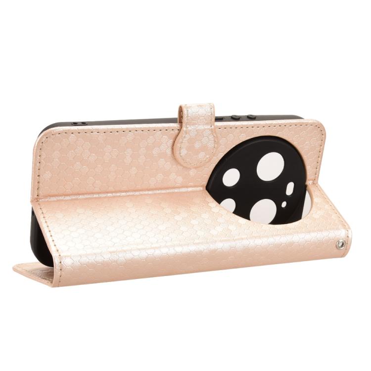 For Xiaomi 17 Ultra Honeycomb Dot Texture Leather Phone Case