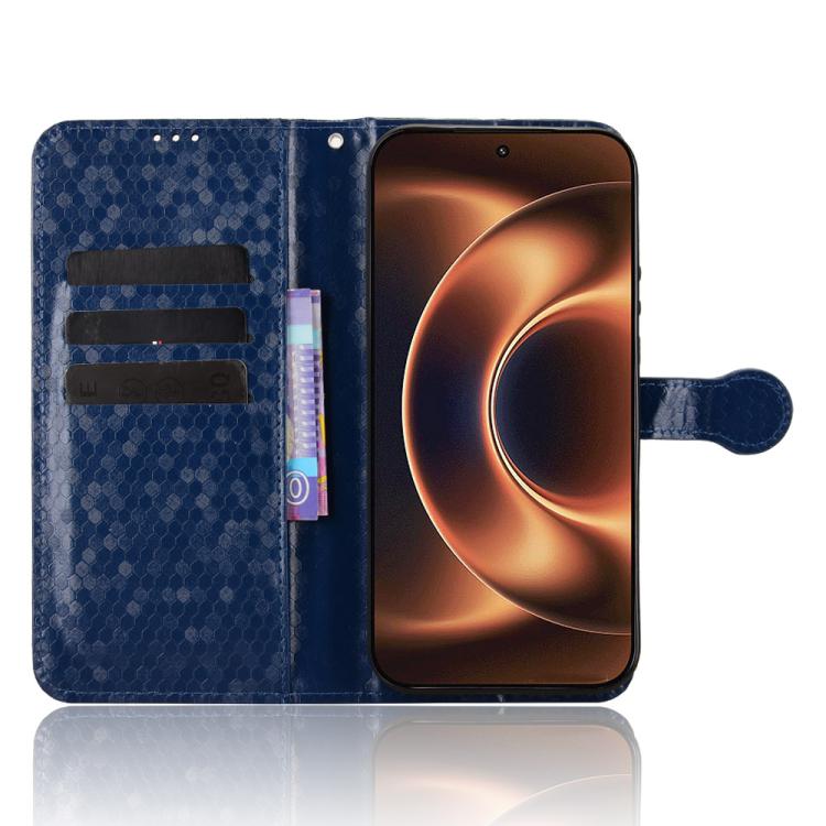 For Xiaomi 17 Ultra Honeycomb Dot Texture Leather Phone Case