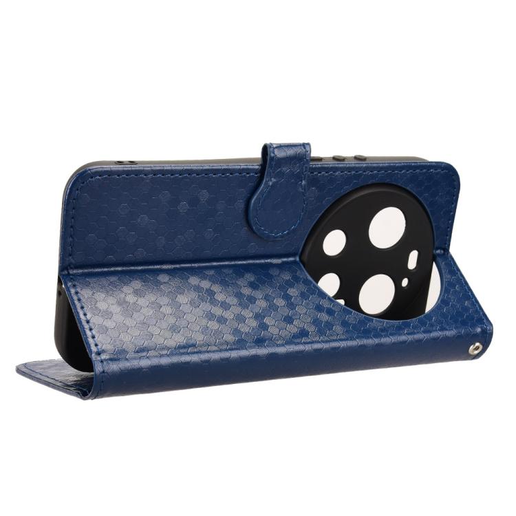 For Xiaomi 17 Ultra Honeycomb Dot Texture Leather Phone Case