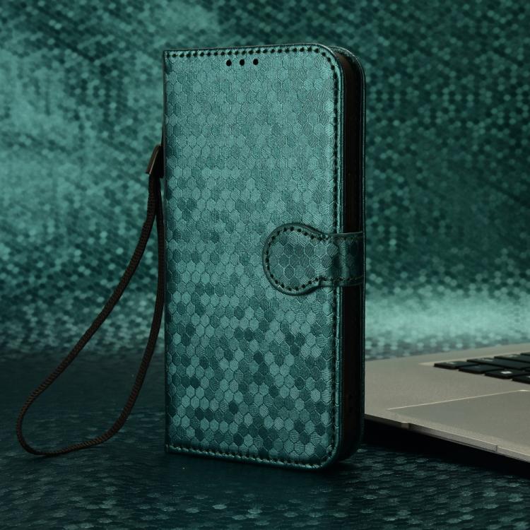For Xiaomi 17 Ultra Honeycomb Dot Texture Leather Phone Case