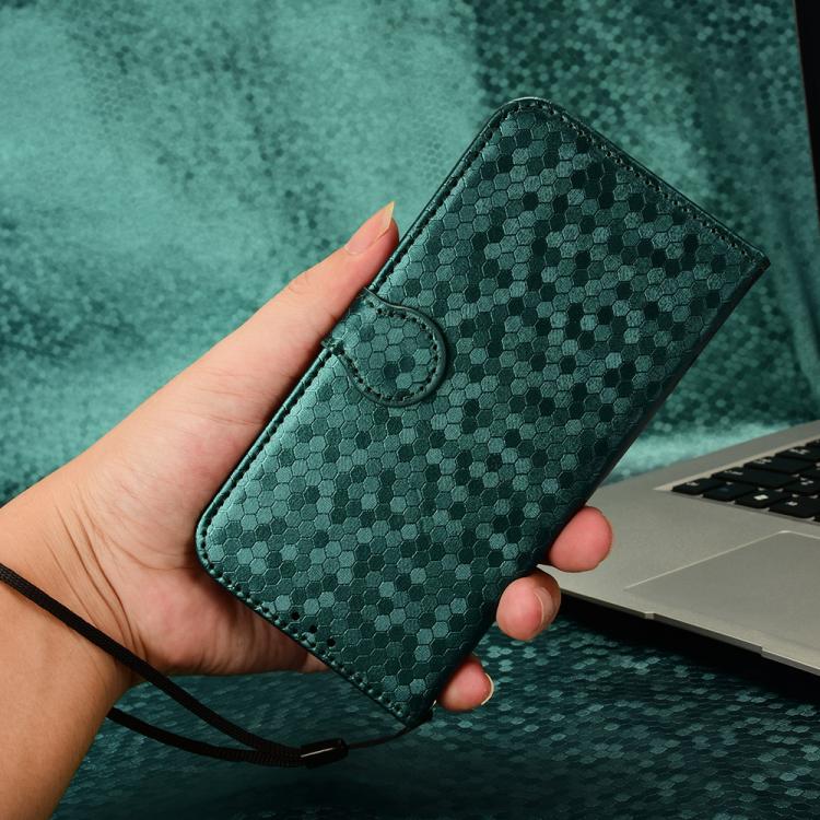 For Xiaomi 17 Ultra Honeycomb Dot Texture Leather Phone Case