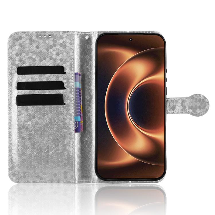 For Xiaomi 17 Ultra Honeycomb Dot Texture Leather Phone Case