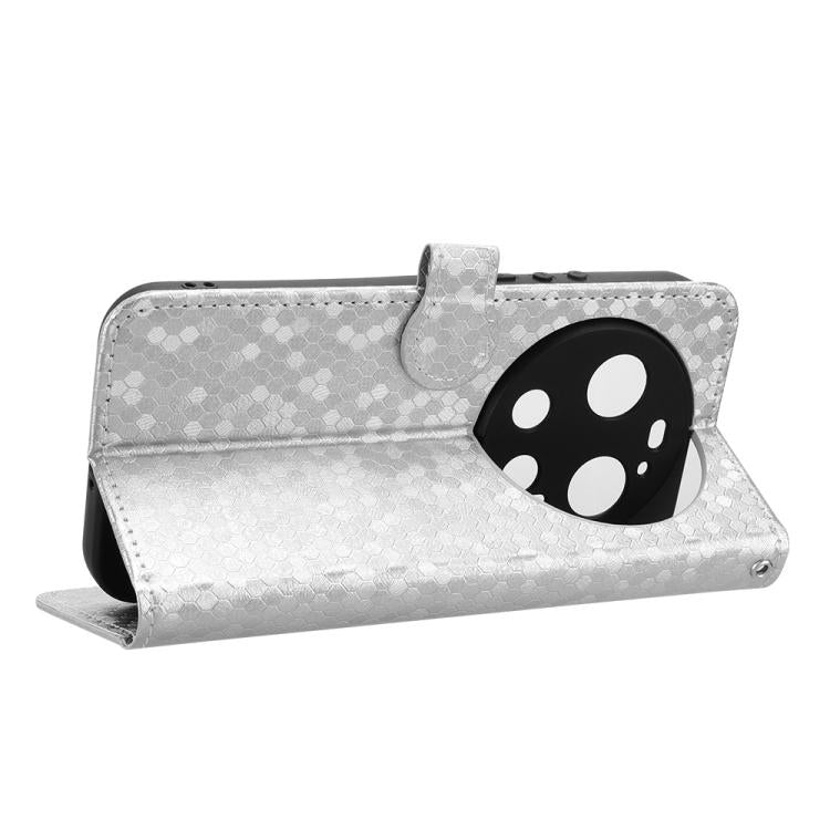 For Xiaomi 17 Ultra Honeycomb Dot Texture Leather Phone Case