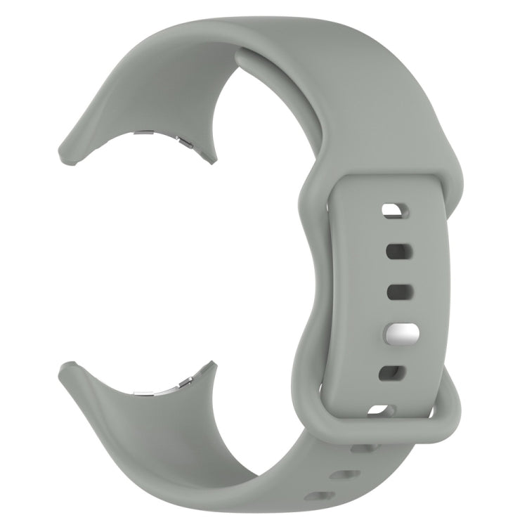 For Google Pixel Watch 4 / 3 / 2 / 1 41mm Butterfly Buckle Solid Color Silicone Watch Band