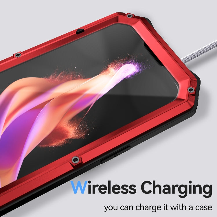 For iPhone 15 Plus R-JUST Life Waterproof Dustproof Shockproof Holder Phone Case