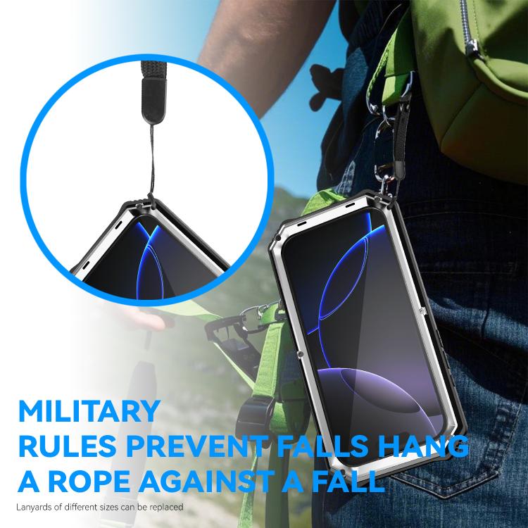 For iPhone 17 Pro Max R-JUST Life Waterproof Dustproof Shockproof Holder Phone Case