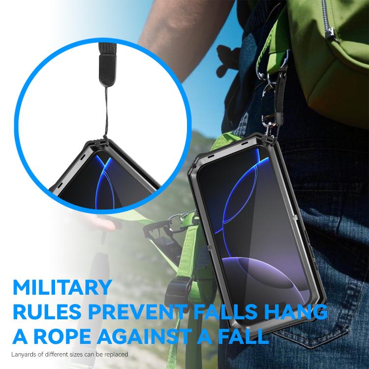 For iPhone 17 Pro R-JUST Life Waterproof Dustproof Shockproof Holder Phone Case