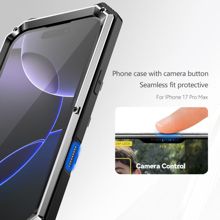 For iPhone 17 Pro R-JUST Life Waterproof Dustproof Shockproof Holder Phone Case