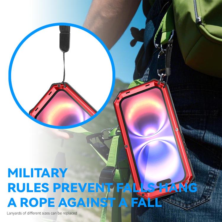 For iPhone 17 R-JUST Life Waterproof Dustproof Shockproof Holder Phone Case