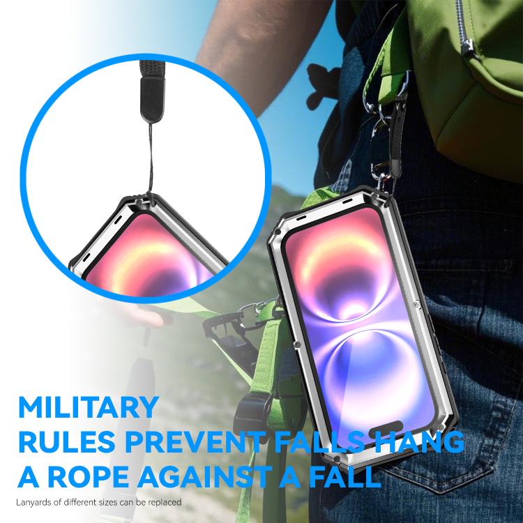For iPhone 17 R-JUST Life Waterproof Dustproof Shockproof Holder Phone Case