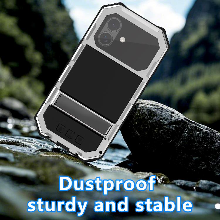 For iPhone 17 R-JUST Life Waterproof Dustproof Shockproof Holder Phone Case