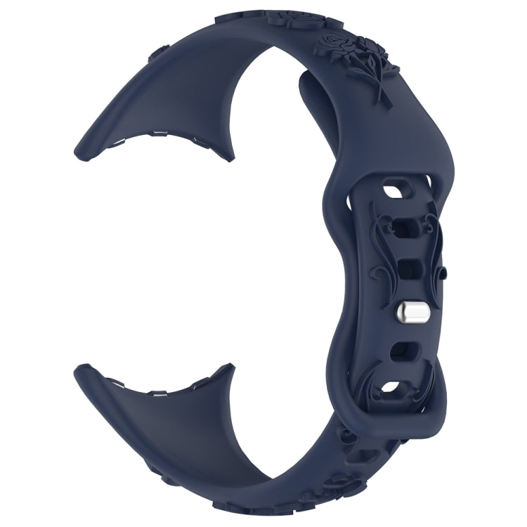 For Google Pixel Watch 4 / 3 / 2 / 1 41mm Laser Engraved Texture Silicone Watch Band